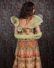 Load image into Gallery viewer, The Floral Green Lehenga
