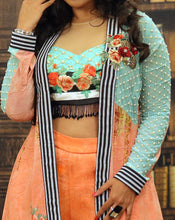 Load image into Gallery viewer, Colourful Crop Top Jacket