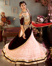 Load image into Gallery viewer, The Pink Lucknowi Drape Lehenga