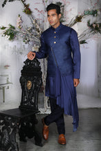 Load image into Gallery viewer, The Asymmetric Polemiko Kurta and Bandi - Archana Kochhar India