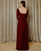 Load image into Gallery viewer, The Maroon Sleeves Gown