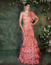 Load image into Gallery viewer, The Paradise Ruffle Sari