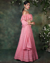 Load image into Gallery viewer, The Pink Lucknowi Lehenga