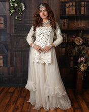 Load image into Gallery viewer, White Kurti Plazzo