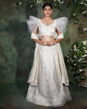 Load image into Gallery viewer, The Ivory Lucknowi Lehenga