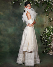 Load image into Gallery viewer, The Ivory Lucknowi Lehenga