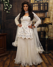 Load image into Gallery viewer, White Kurti Plazzo