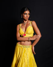Load image into Gallery viewer, The Phoolon ki Haldi Short Lehenga