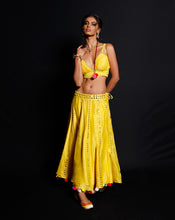 Load image into Gallery viewer, The Phoolon ki Haldi Short Lehenga