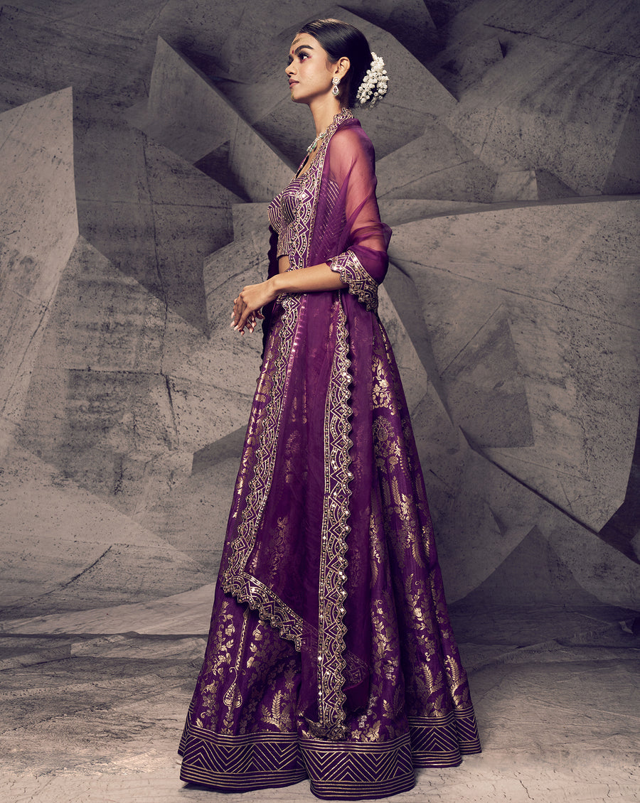 The Anant Purple Lehenga