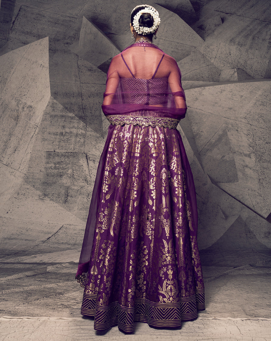The Anant Purple Lehenga