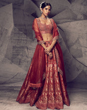 Load image into Gallery viewer, The Anant Rust Lehenga
