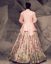 Load image into Gallery viewer, The Pink Floral Blazer Lehenga
