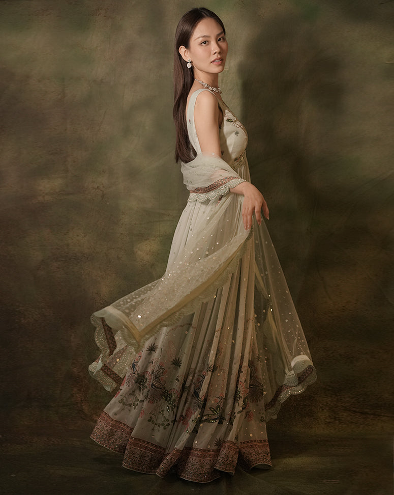 The Celadon Anarkali