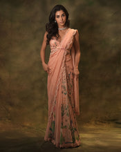 Load image into Gallery viewer, The Pink Floral Sari
