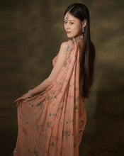 Load image into Gallery viewer, The Pink Floral Sari
