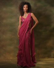Load image into Gallery viewer, The Pink Mirror Sari
