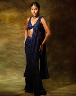 The Shimmering Slit Sari