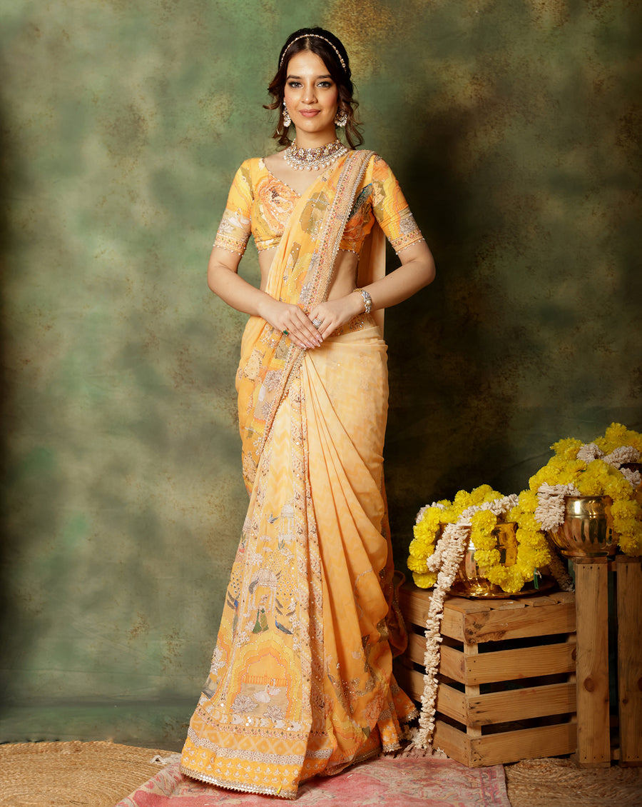 Gulmora Kali Saree