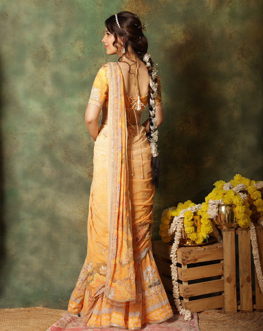 Gulmora Kali Saree