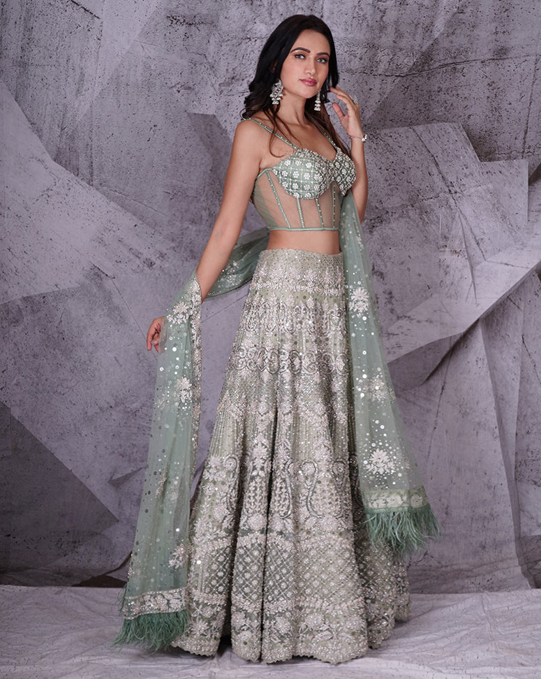 The Spree Pista Lehenga