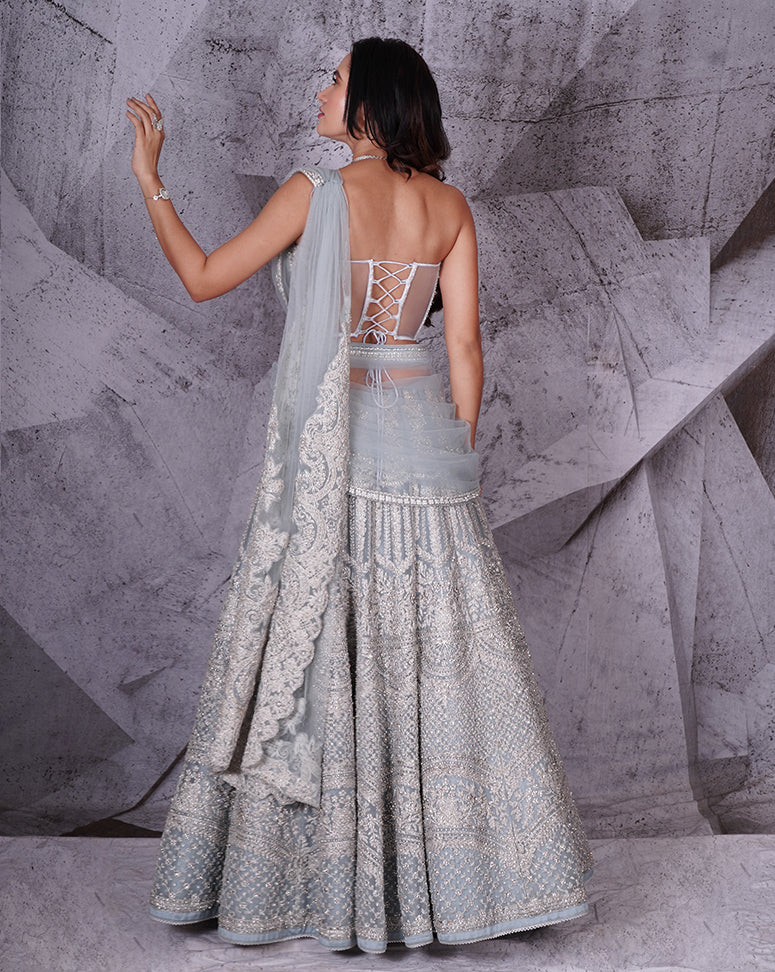 The Spree Blue Lehenga