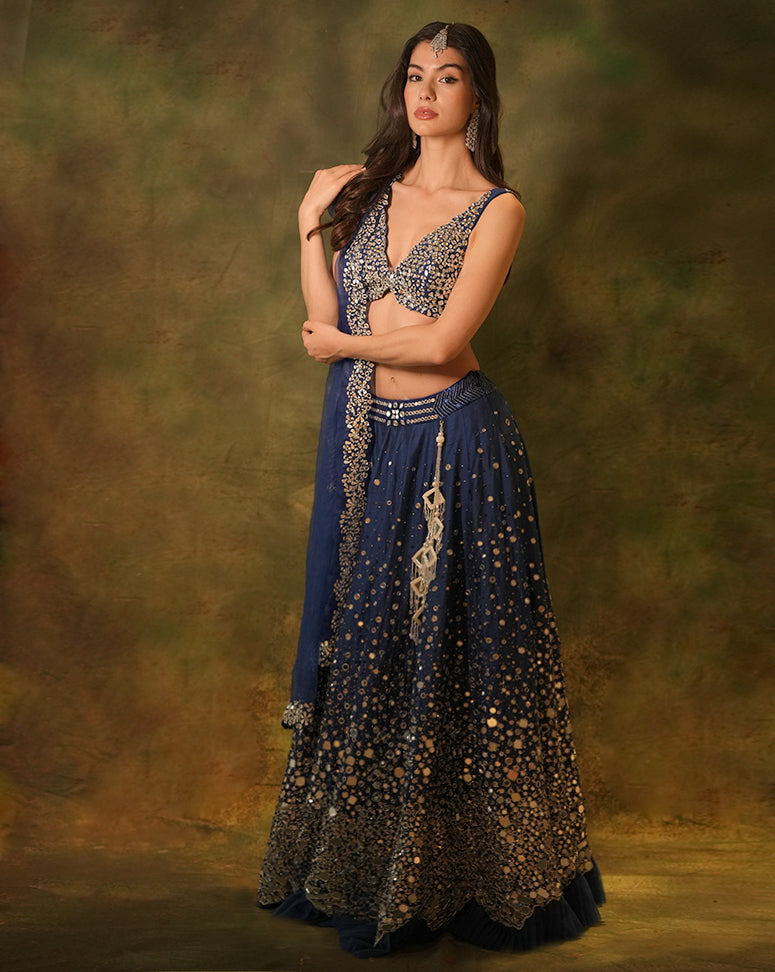 The Dazzled Mirror Lehenga