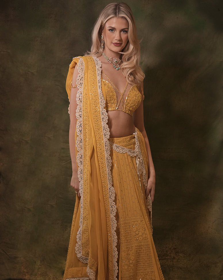 The Sunshine Lucknowi Lehenga