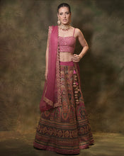 Load image into Gallery viewer, The Jamdani Pink Lehenga
