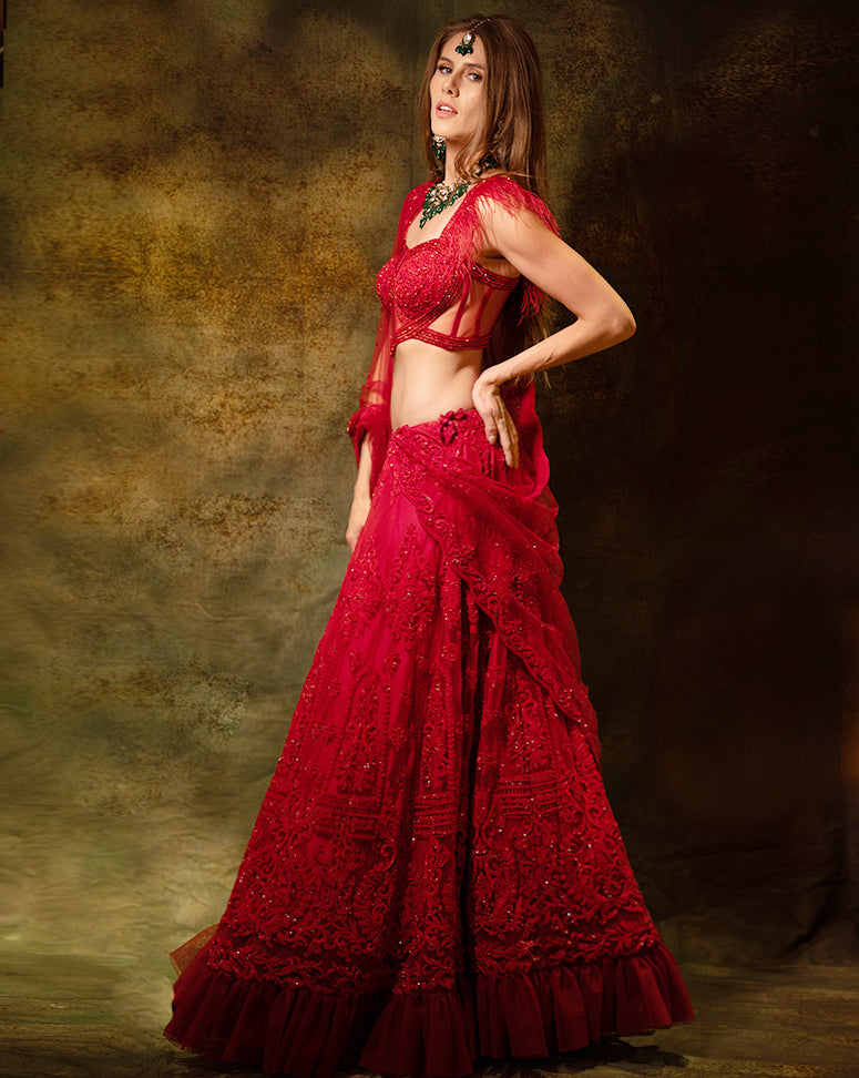 The L’elegant Corset Lehenga