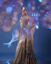 Load image into Gallery viewer, Grey Embroidered Lehenga Set
