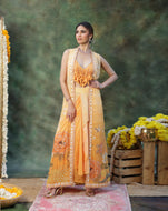 Gulmora Drape Skirt & Jacket Set