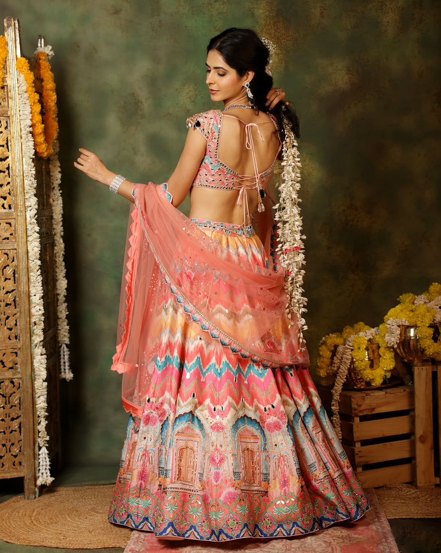 Sheesh Palace Lehenga Set