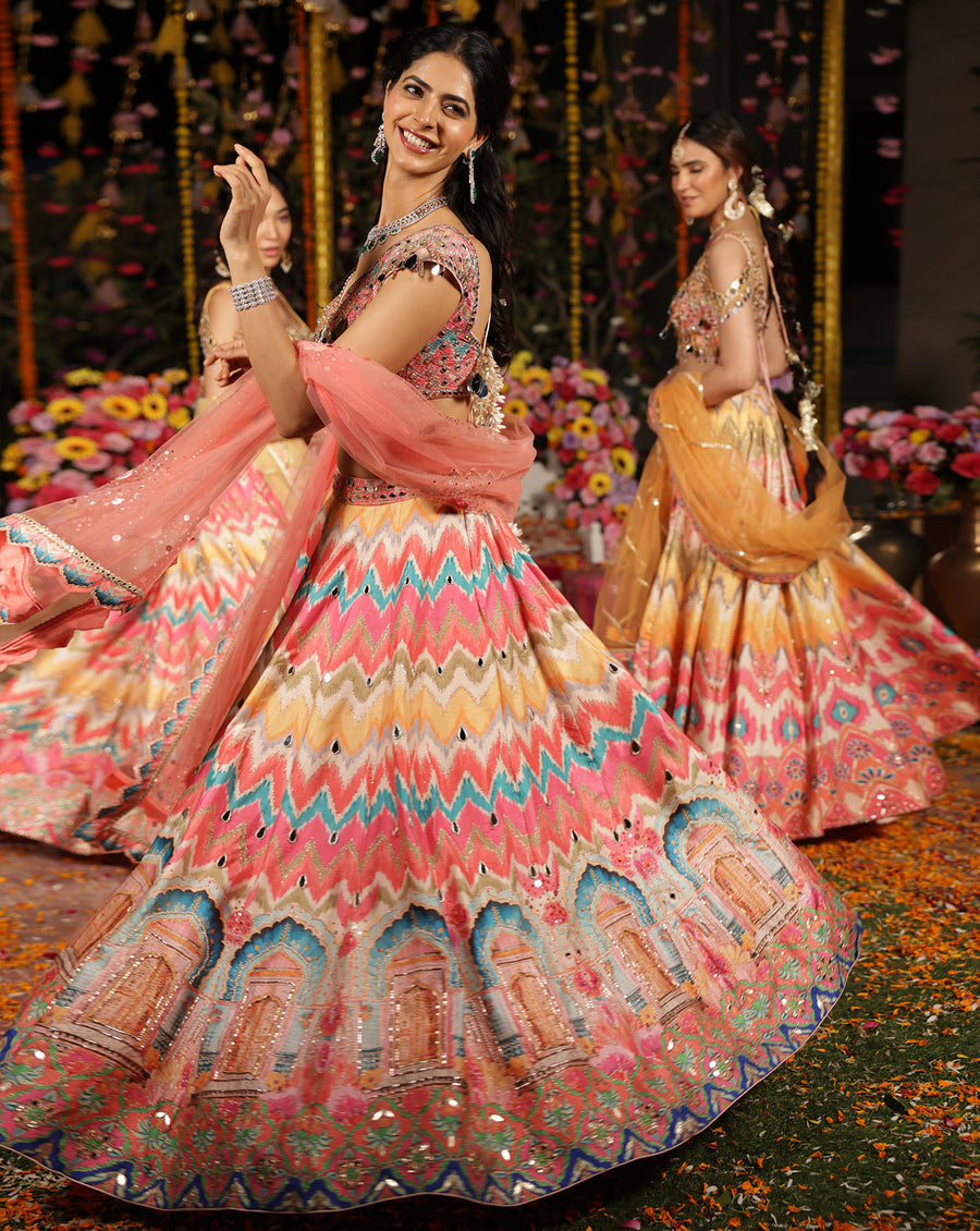 Sheesh Palace Lehenga Set