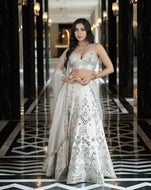 Ainna Ivory Mirror Lehenga