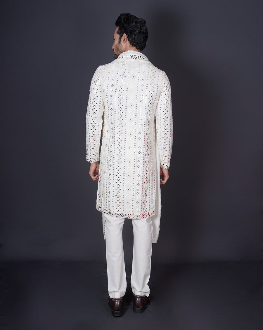 Ivory Mirror Kurta Set