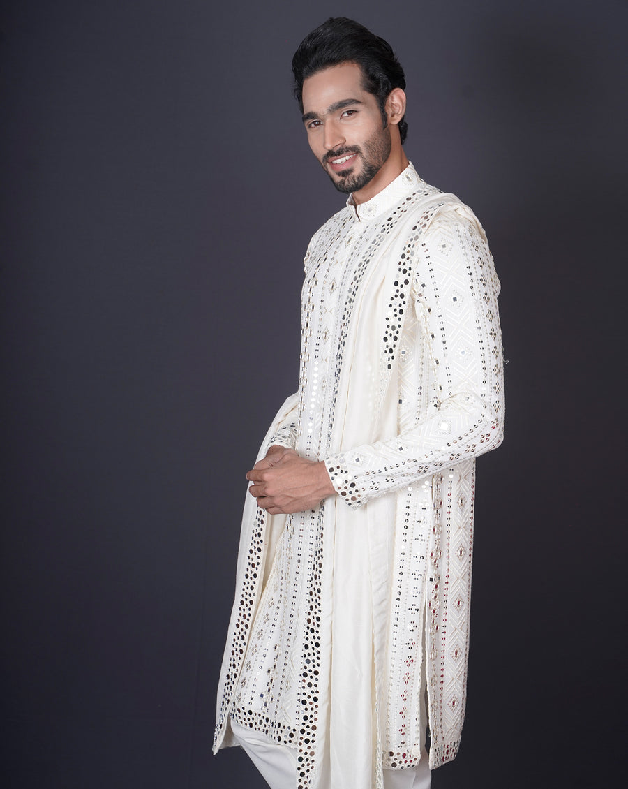 Ivory Mirror Kurta Set