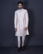 Soft pink sherwani