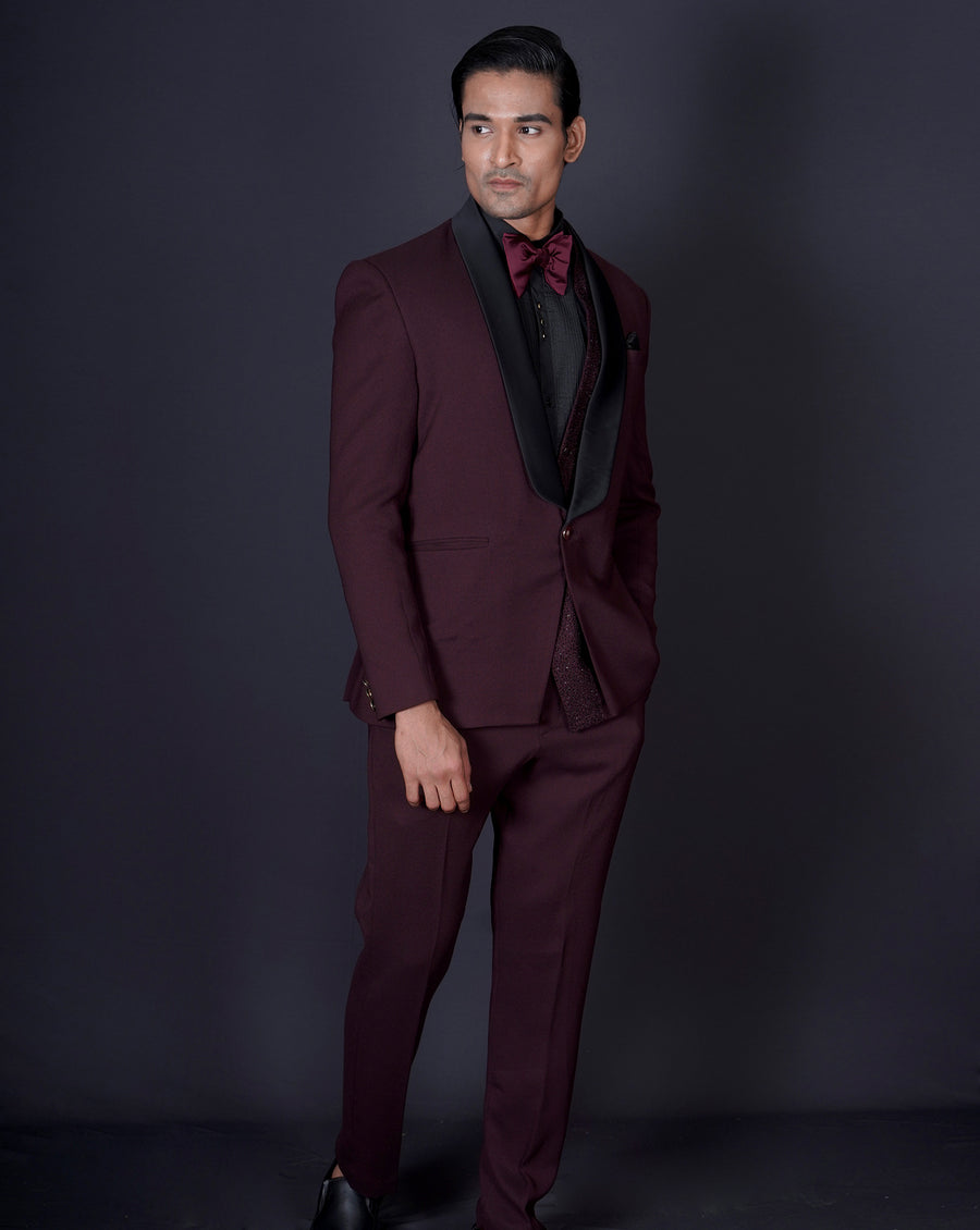 Maroon Tuxedo