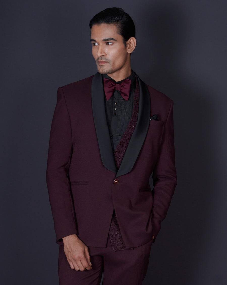 Maroon Tuxedo