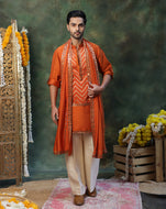 Rust Rangmanch Kurta Set