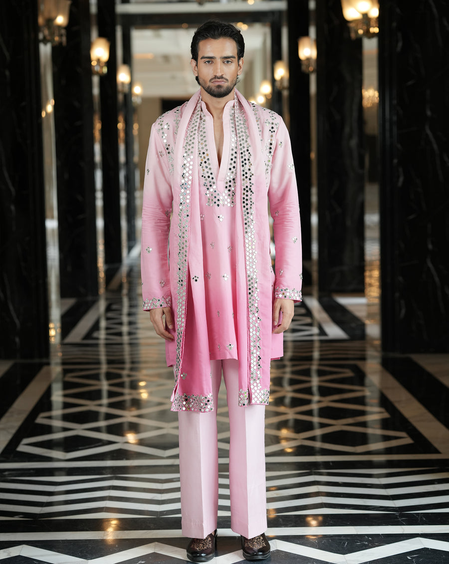 Ainna Ombre Pink Kurta Set