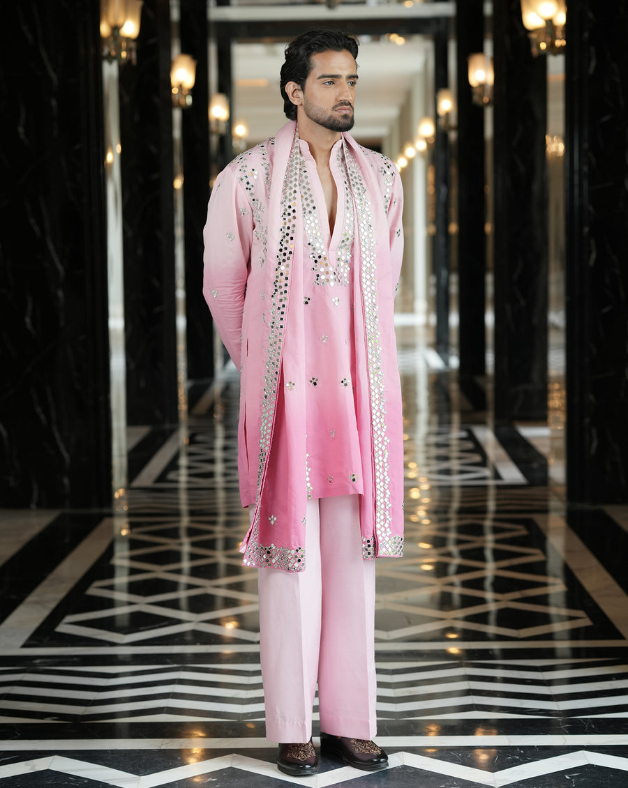 Ainna Ombre Pink Kurta Set