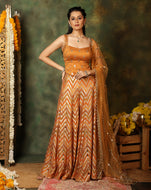 Rangmanch Rust Kurti Set