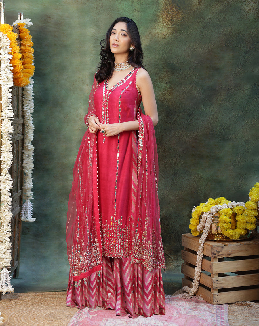 Rangmanch Rani Pink Kurta Set