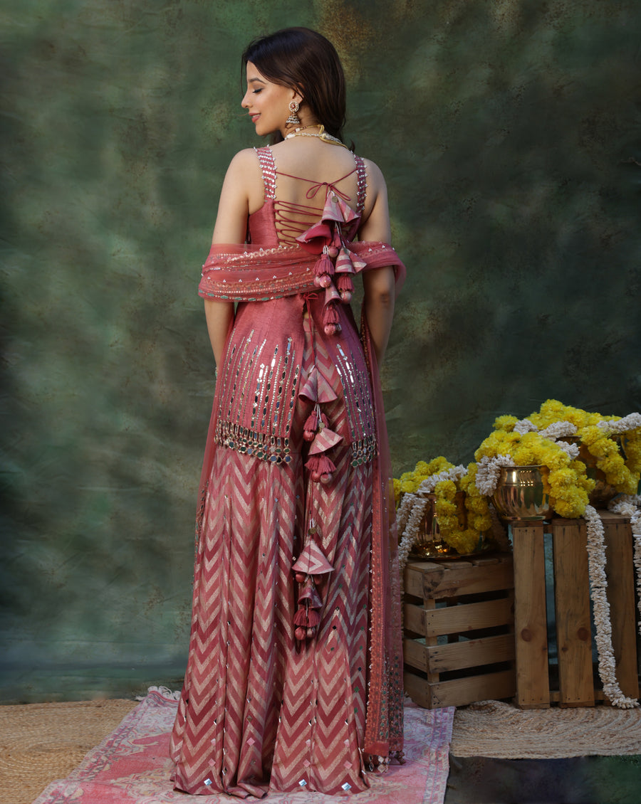 Rangmanch Pink Sharara Set