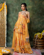 Gulmora Peplum Sharara Set
