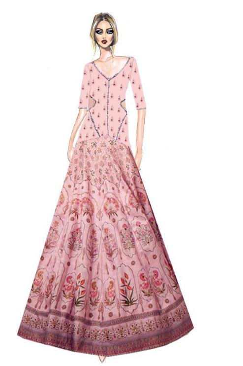 Customised Lehenga for Meena