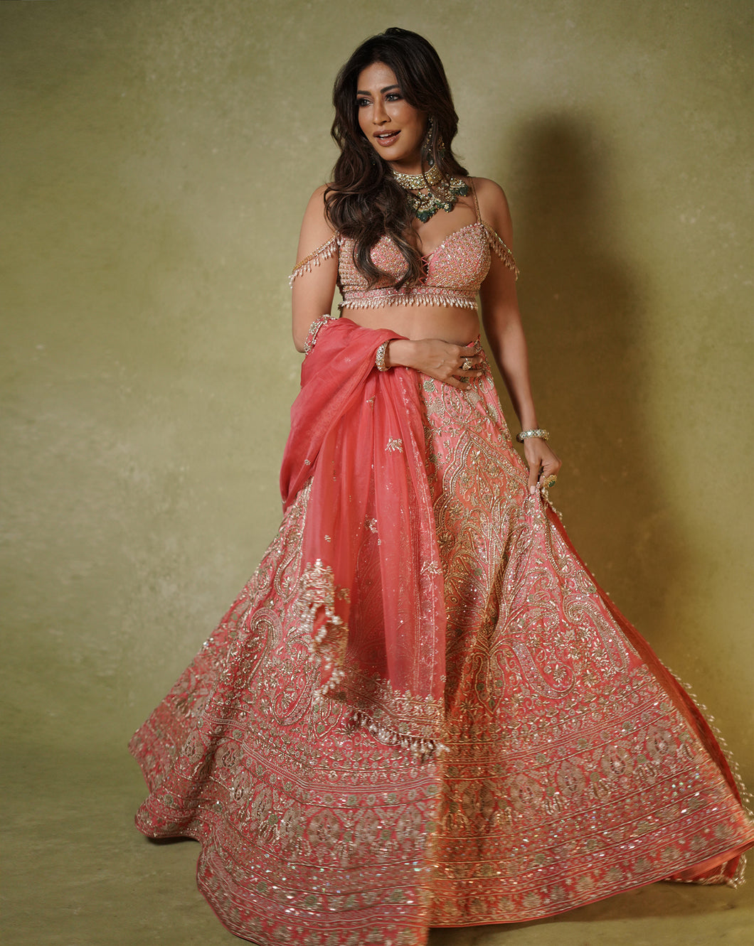 Soft Pink Zardosi Lehenga