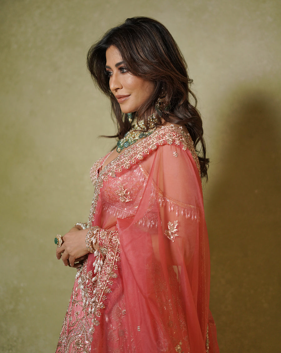 Soft Pink Zardosi Lehenga